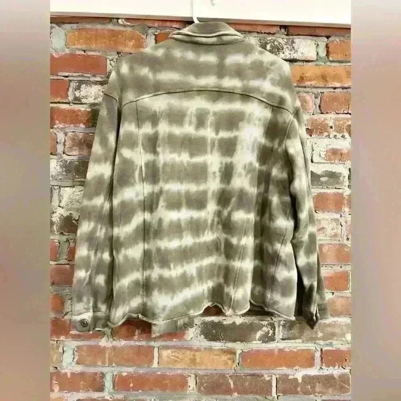 Anthropologie Olivaceous Dyed Shacket Sized Small - Picture 7 of 11